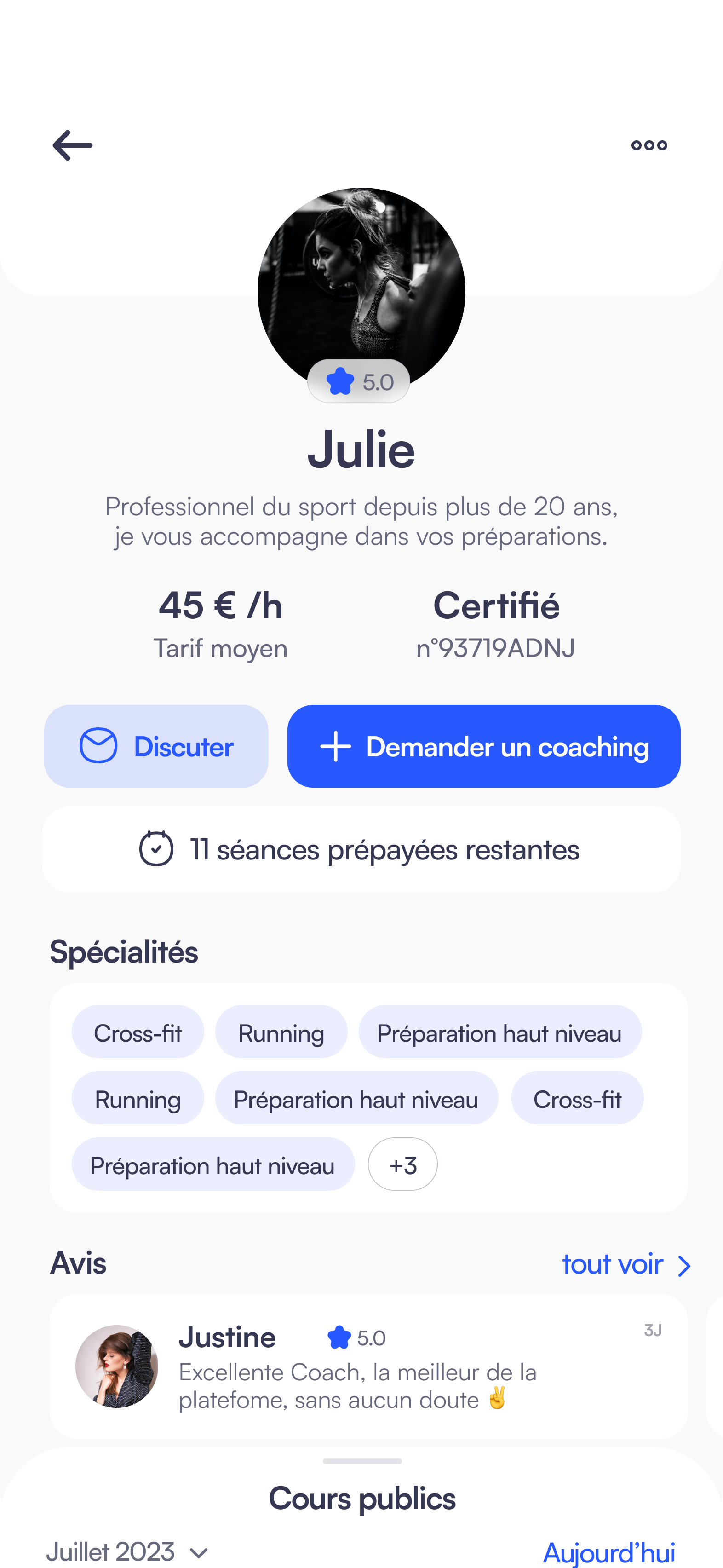 Coachly Mobile Application